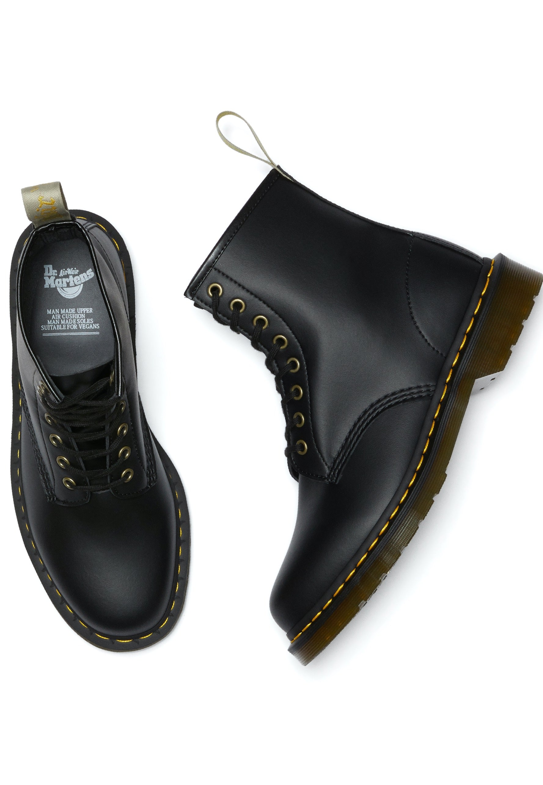 Dr. Martens Vegan 1460 Black Felix Rub Off Schuhe