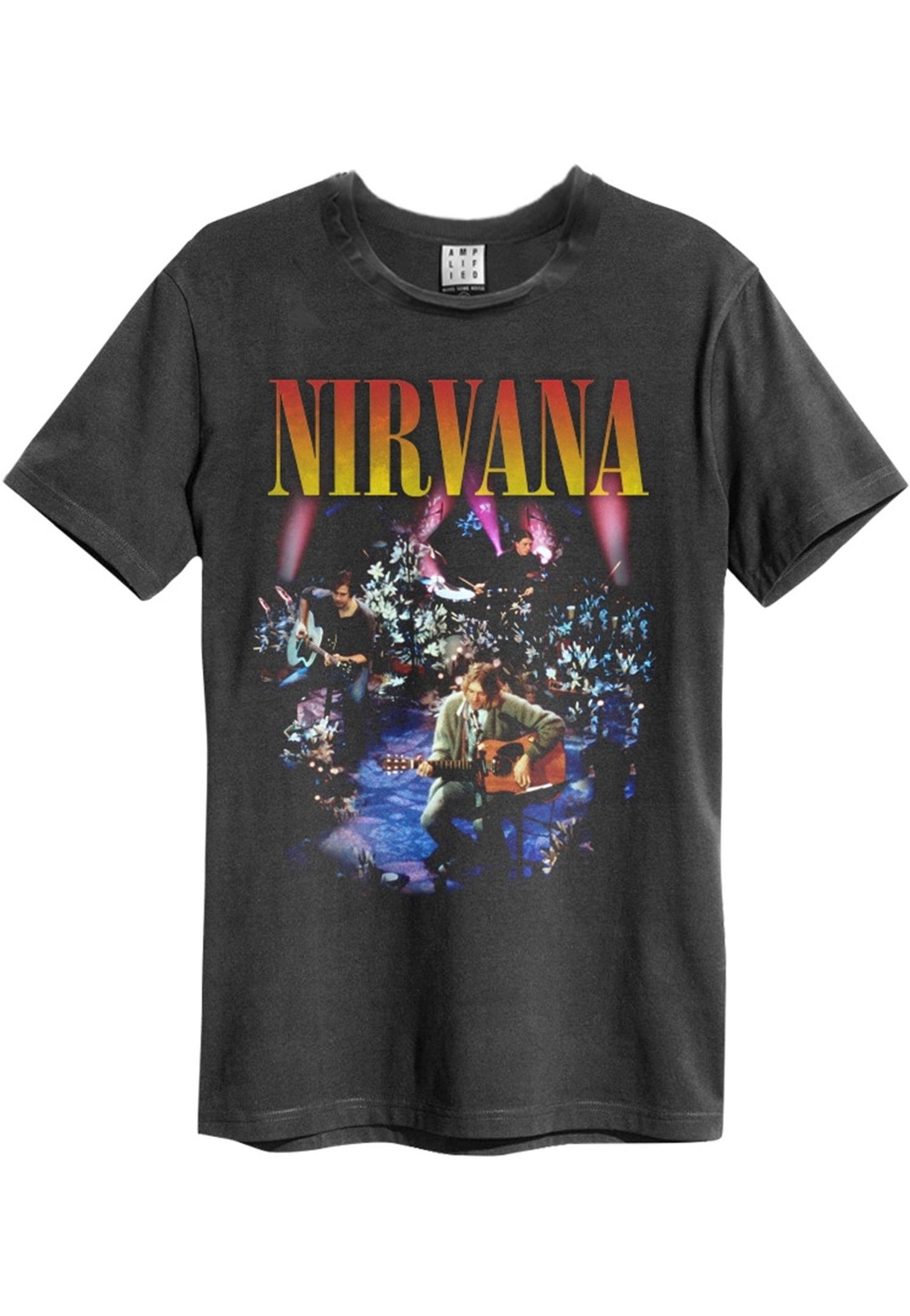 Nirvana Live In New York Charcoal T Shirt Nuclear Blast