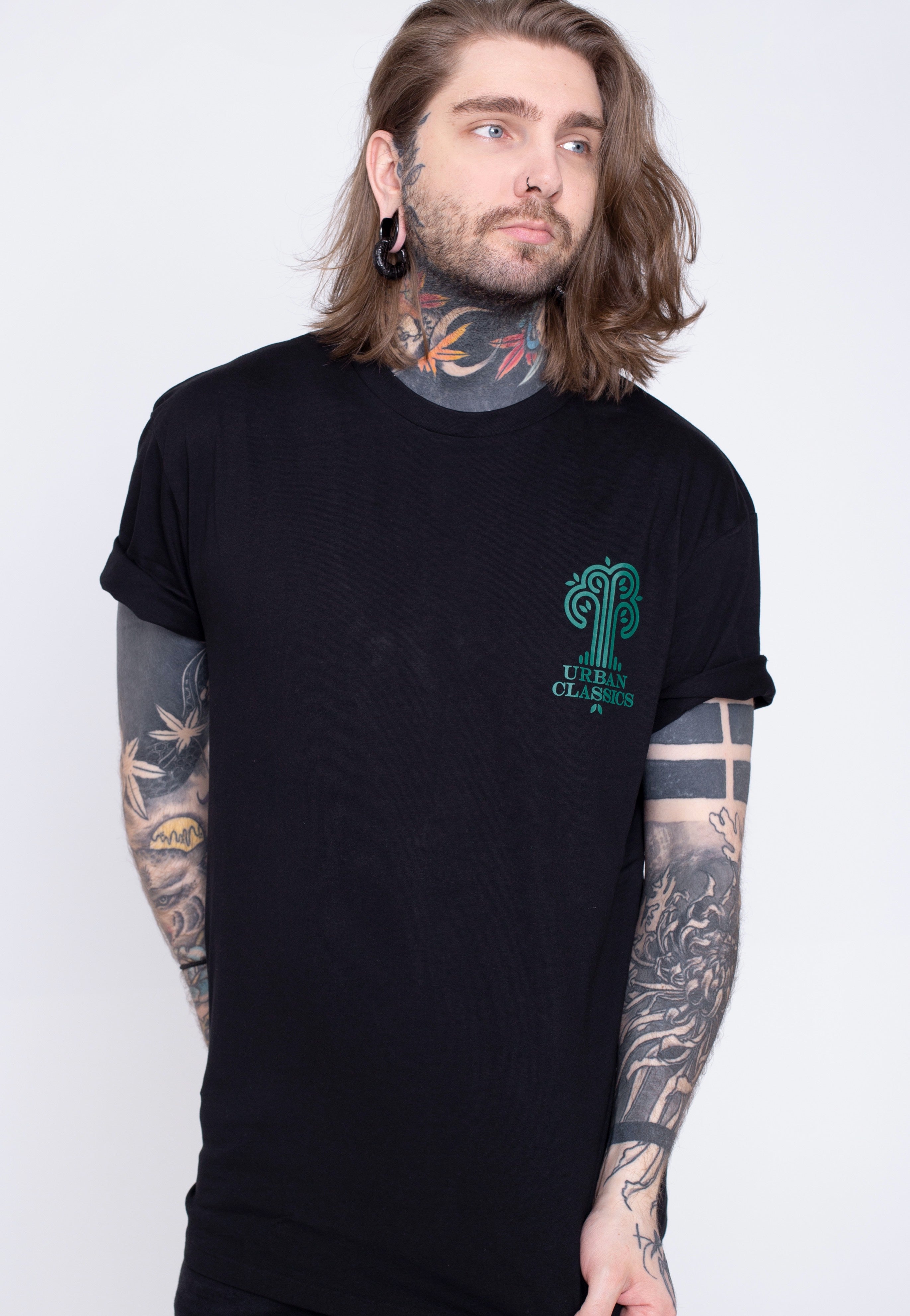 Urban Classics - Organic Tree Logo Black - T-Shirt