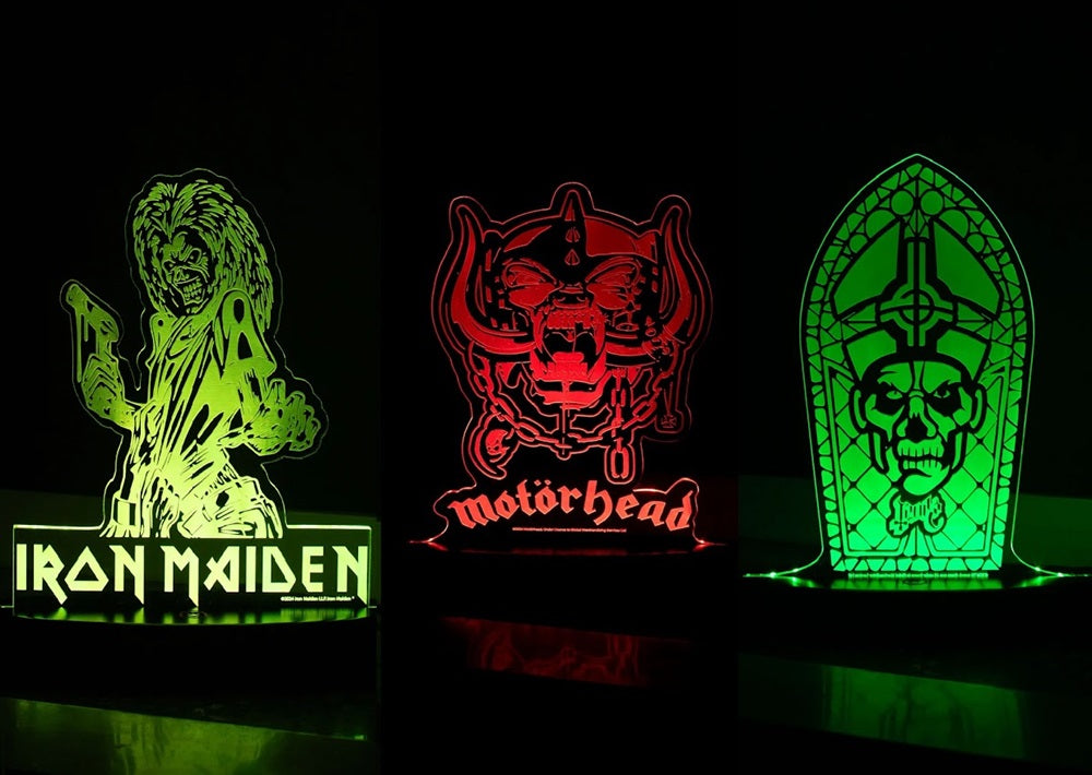 New: Exclusive Merch Lamps From Iron Maiden, Motörhead & More!