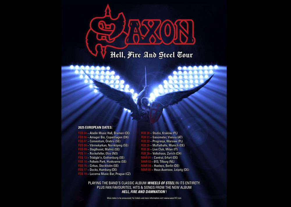 SAXON Celebrate 45 Years Of "Wheels Of Steel" With A Special Anniversary Tour