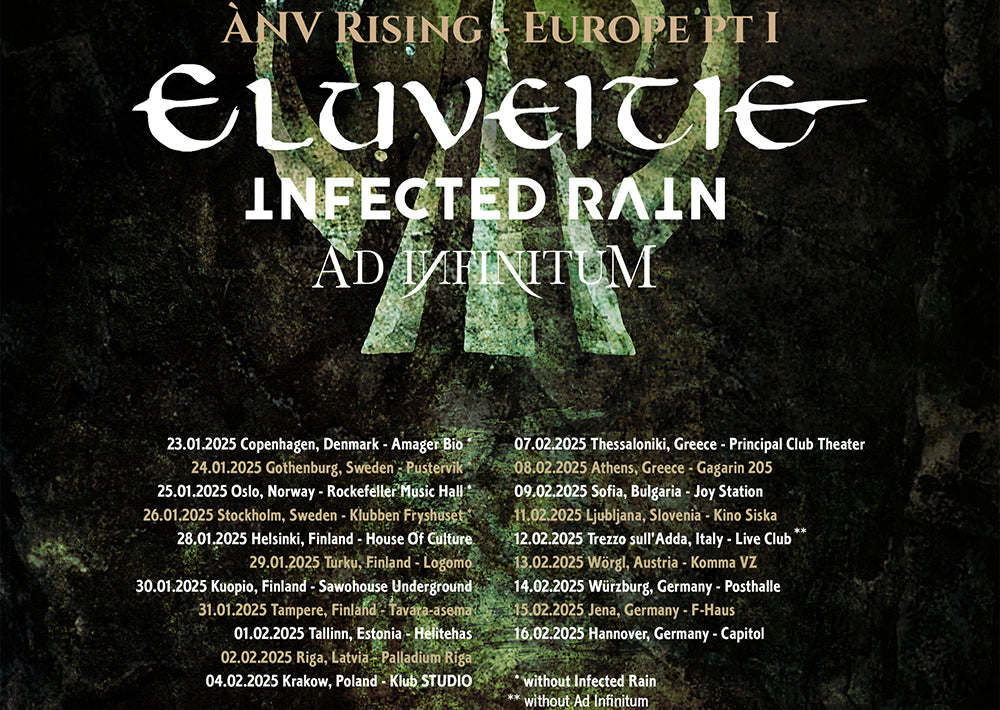 ELUVEITIE - announces 'ÁNV RISING – EUROPE PT I' tour!