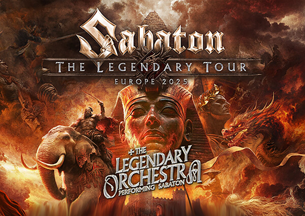 SABATON  - announce The Legendary Tour 2025 in Europe!