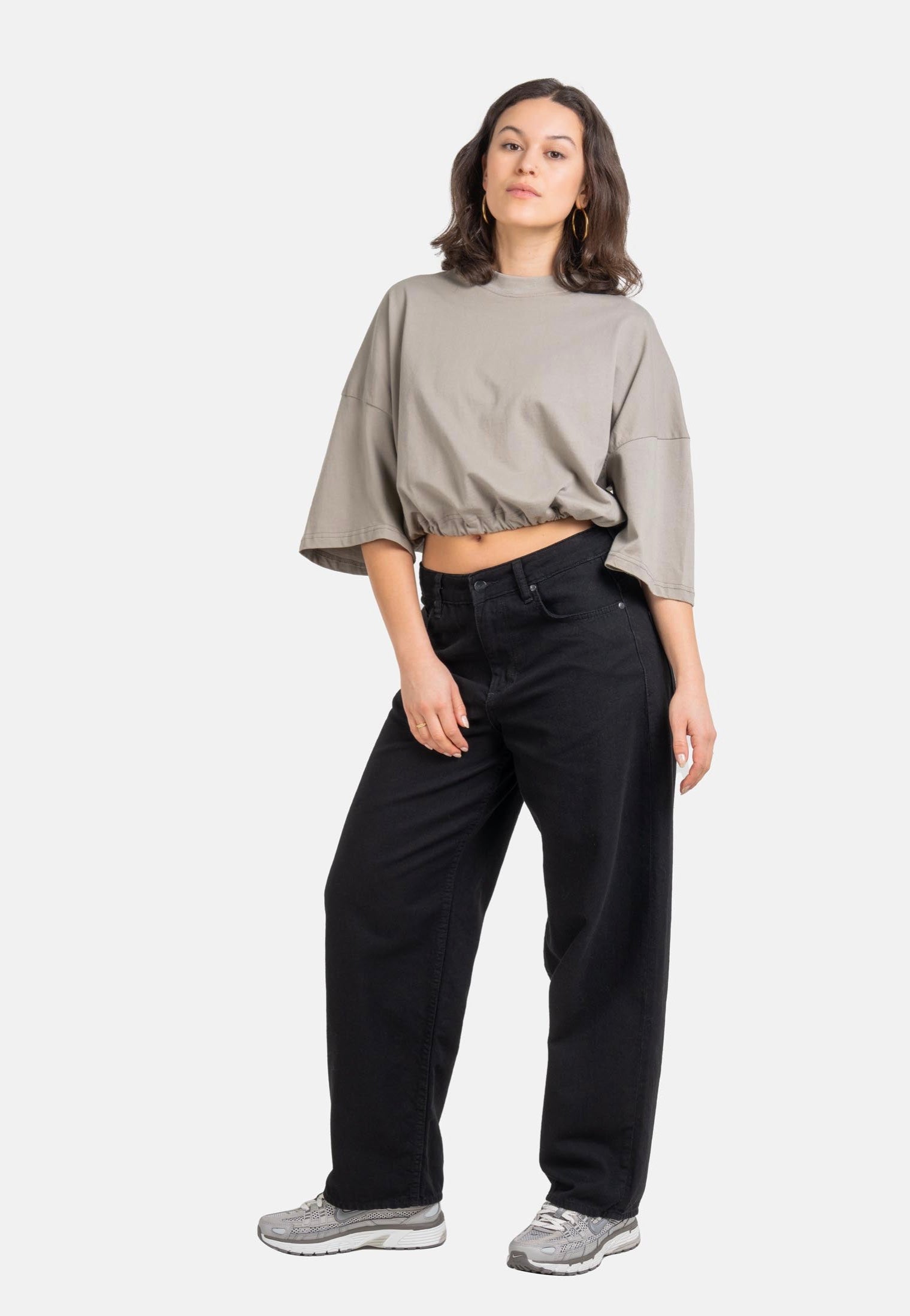 REELL - Women Chloé Baggy Intense Black - Jeans | Women-Image