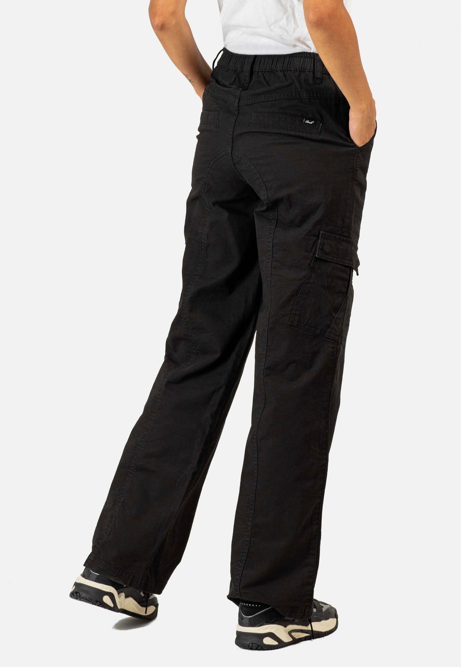 REELL - Women Marusha Cargo Black Canvas - Pants | Women-Image