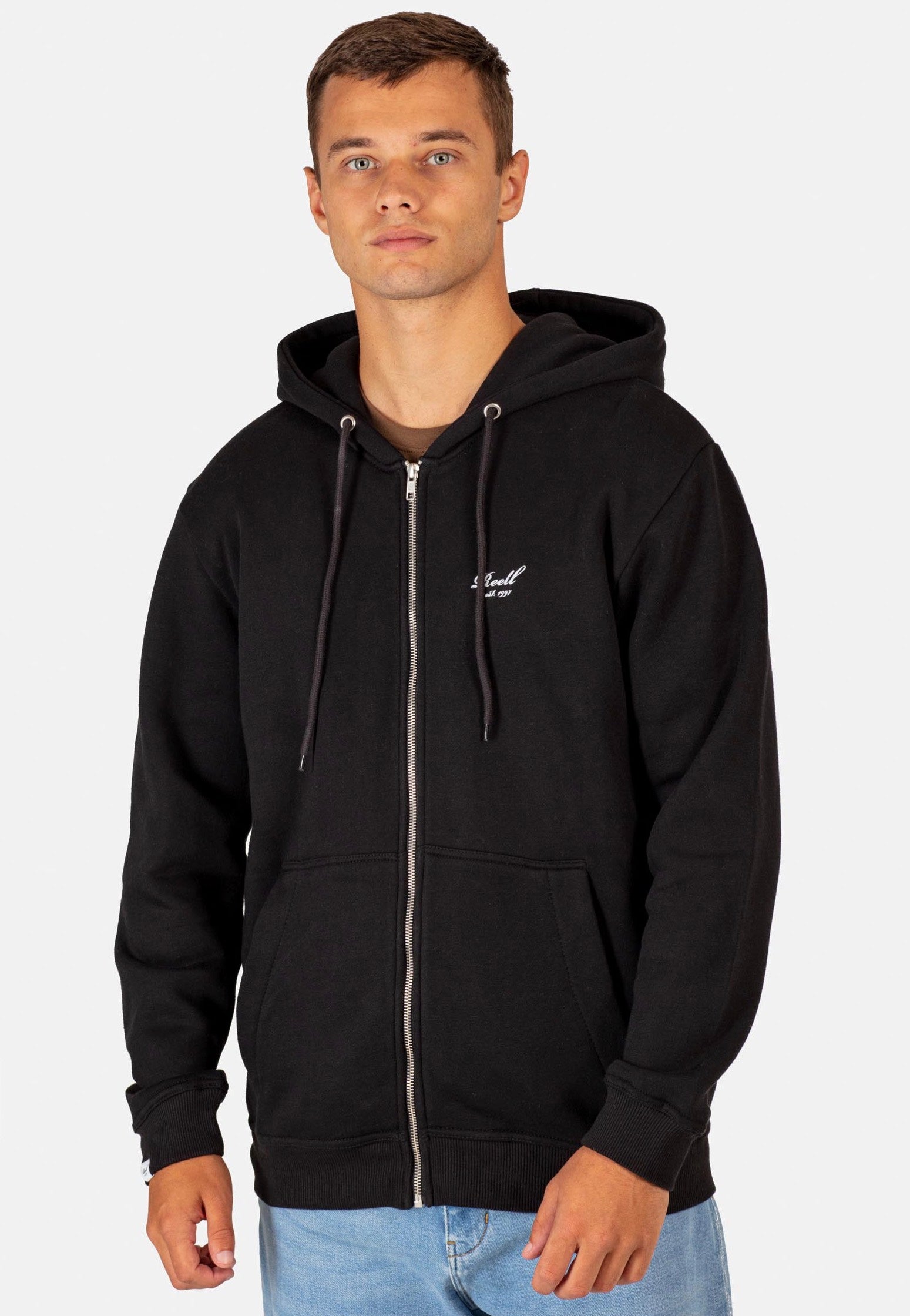 REELL - Staple Logo Deep Black - Zipper | Men-Image