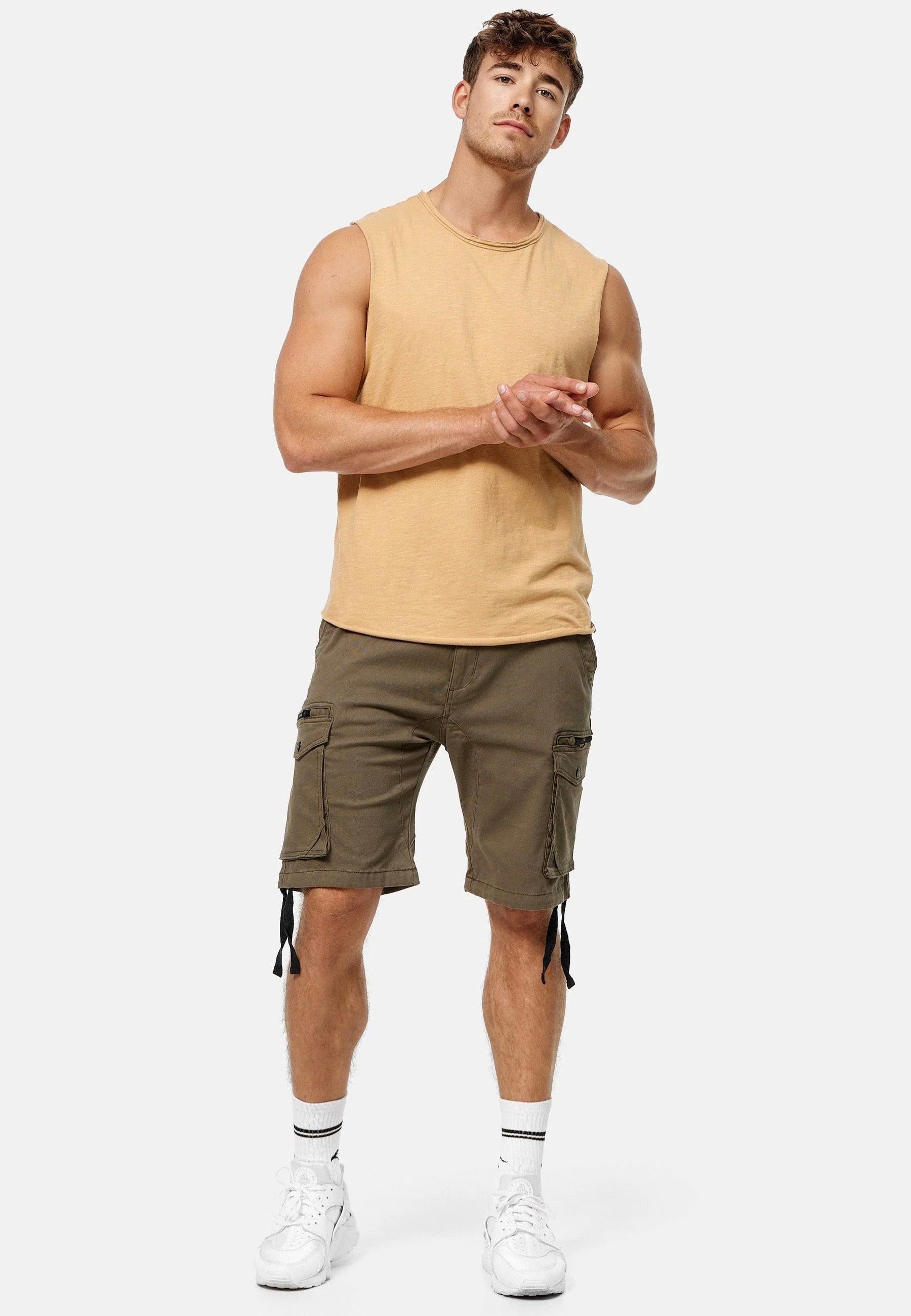 Indicode - Agron Army - Shorts | Men-Image