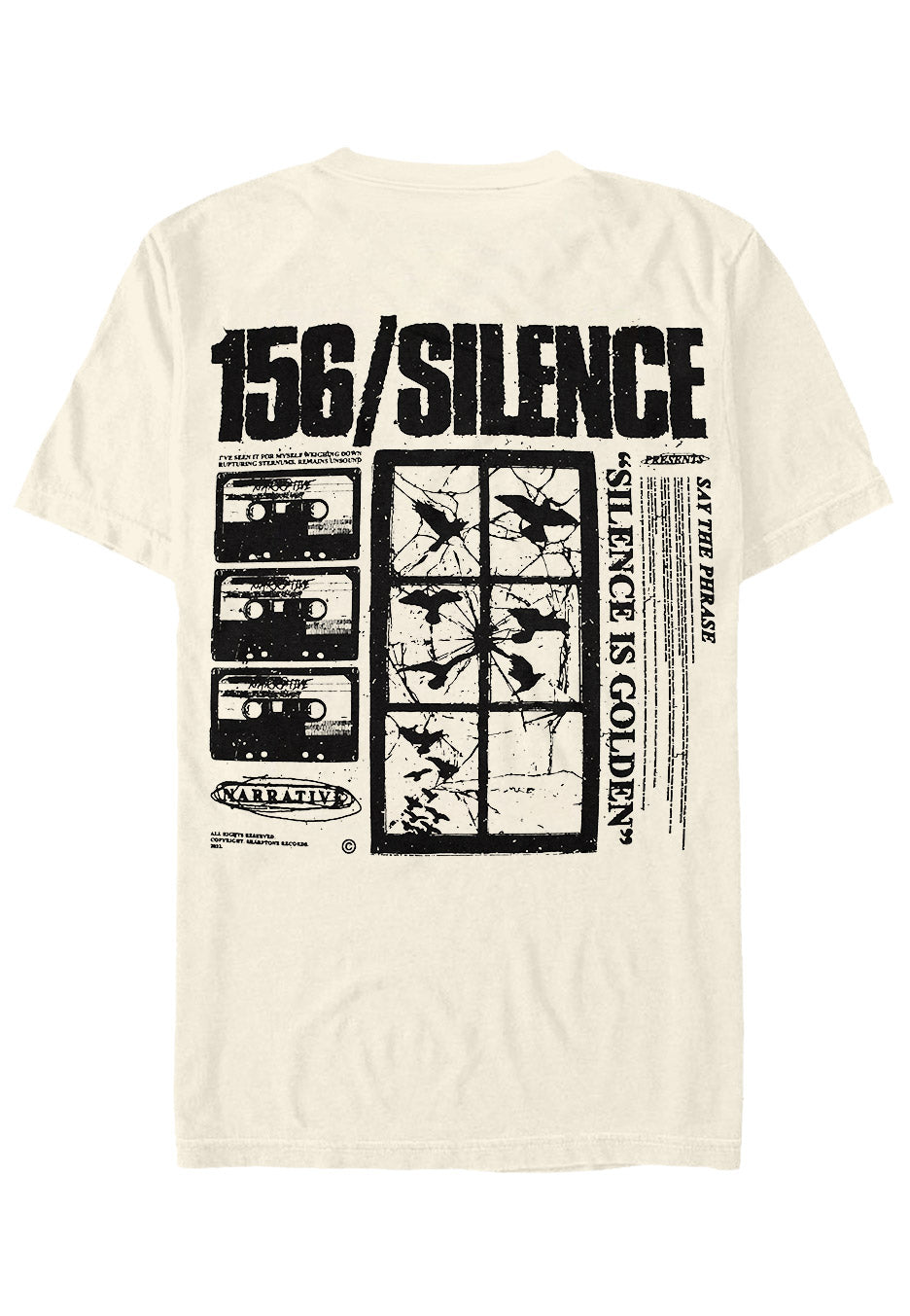 156/Silence - Narrative Tapes Sand - T-Shirt