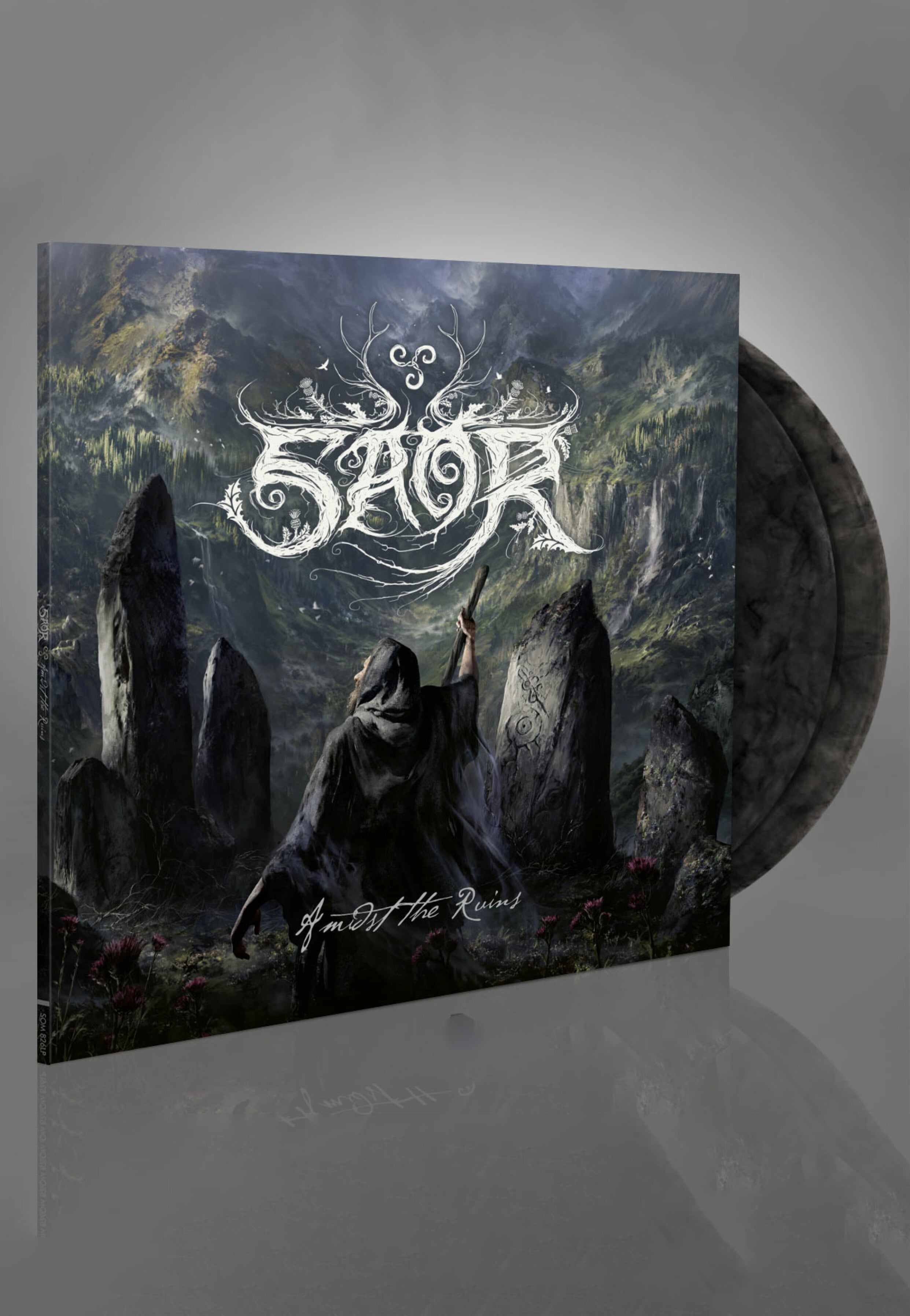 Saor - Amidst The Ruins Ltd. Crystal Clear/ Black - Marbled 2 Vinyl | Neutral-Image