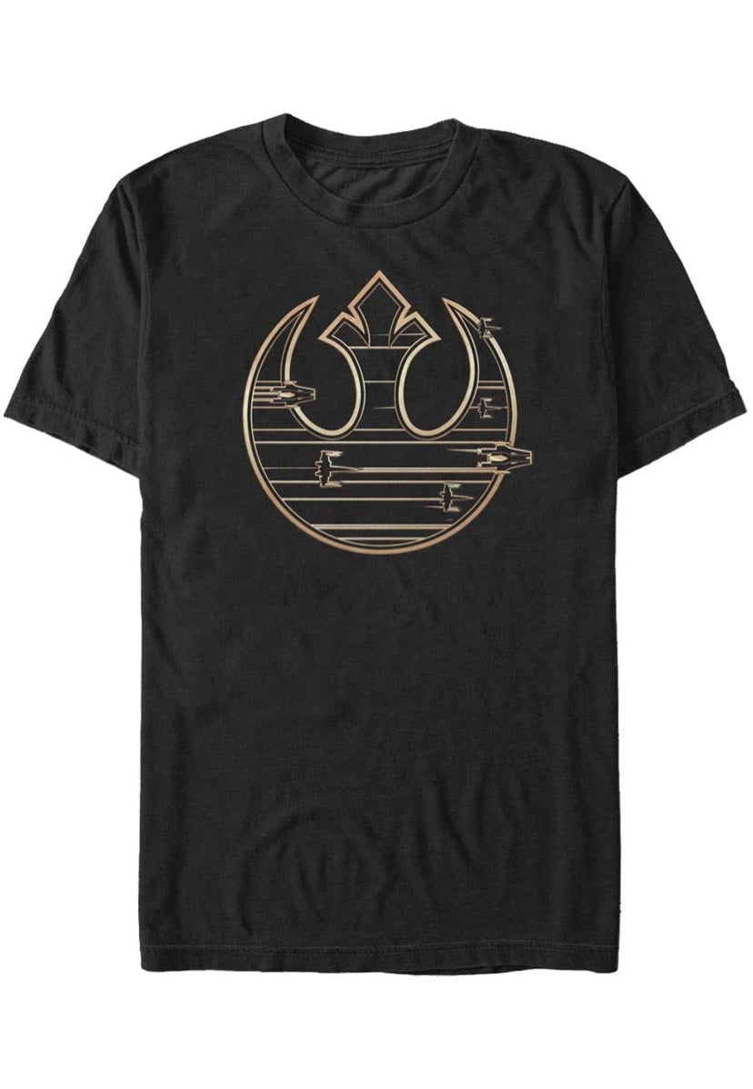 Star Wars - Gold Rebel Logo - T-Shirt | Men-Image