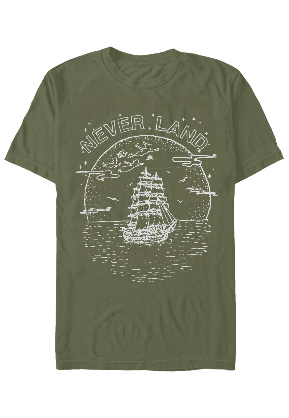 Peter Pan - Neverland Military Green - T-Shirt | Neutral-Image