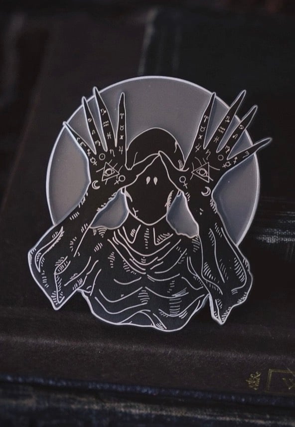 Lively Ghosts - Palmistry Man Black/Silver - Pin | Neutral-Image