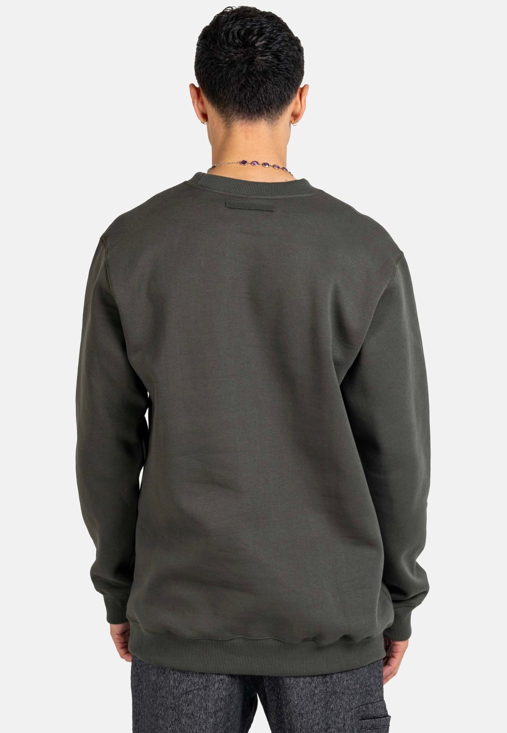 REELL - Staple Logo Jasper Green - Sweater | Men-Image