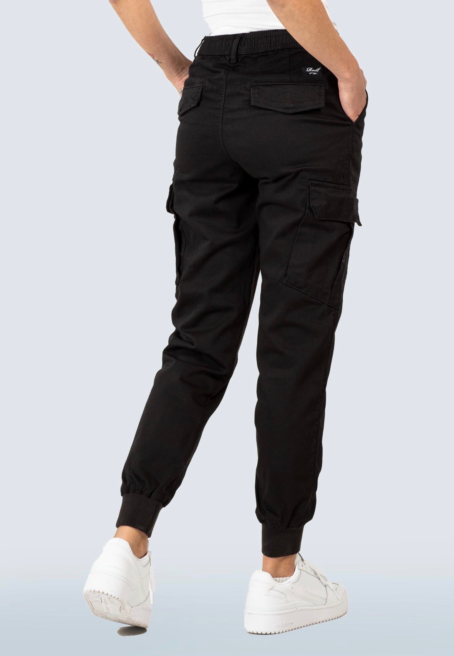 REELL - Reflex Women Rib Cargo Always Black - Pants | Women-Image