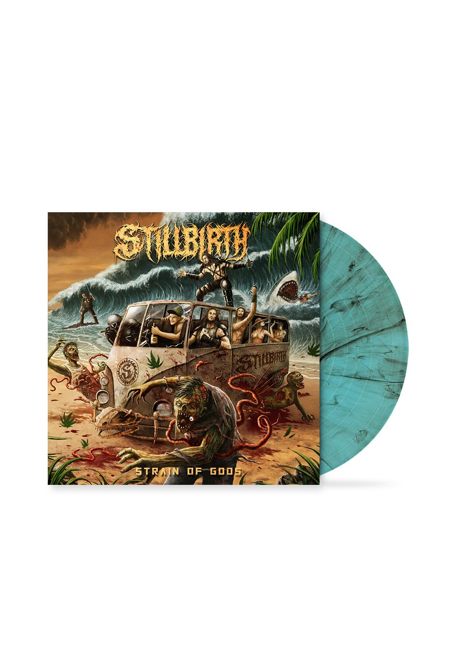 Stillbirth - Strain Of Gods EP Gnarly Surf - Colored Ten Inch | Neutral-Image