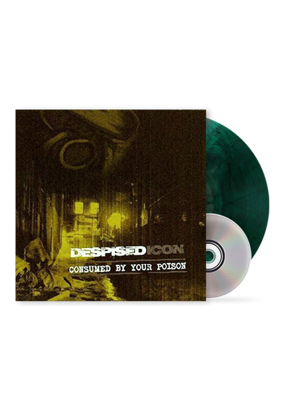 Despised Icon - Consumed By Your Poison (ReIssue + Bonus 2022) Transparent Green Black - Marbled Vinyl + CD | Neutral-Image