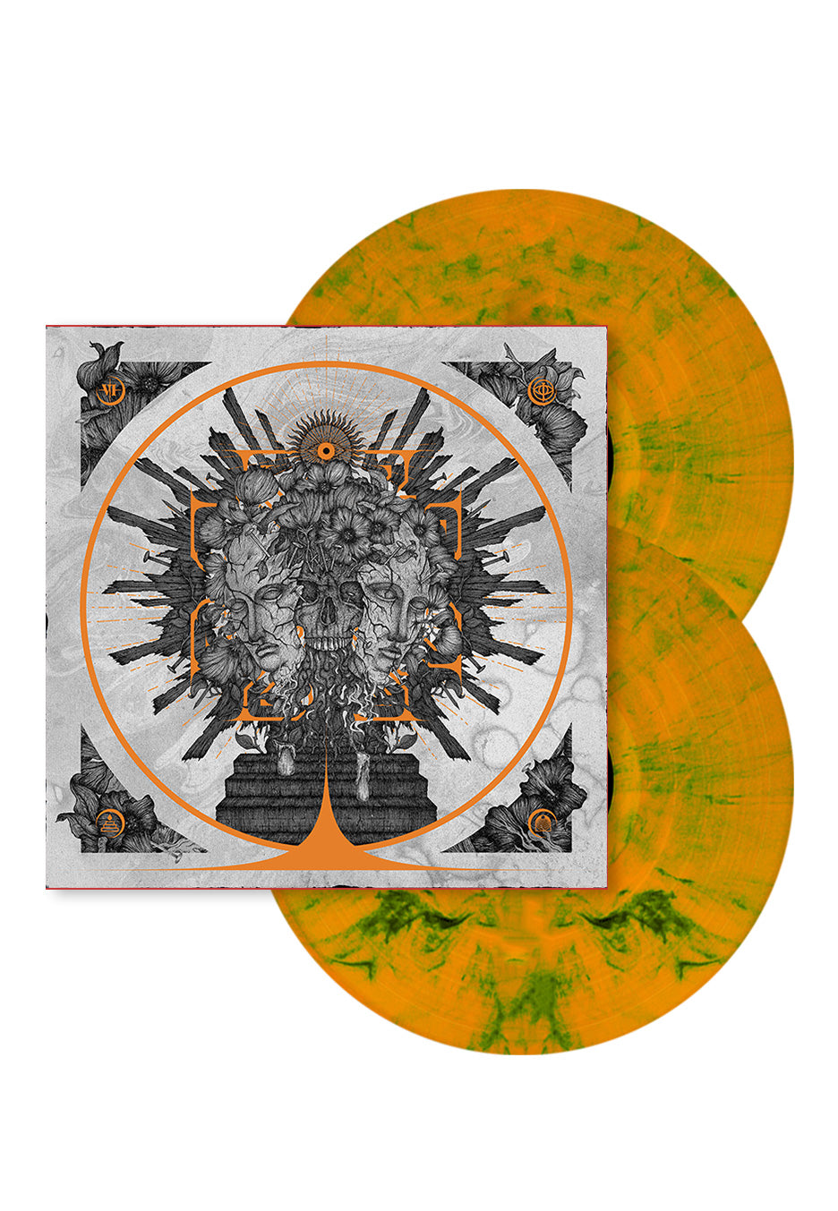 Bleed From Within - Shrine Orange + Dark Green - Marbled 2 Vinyl | Neutral-Image