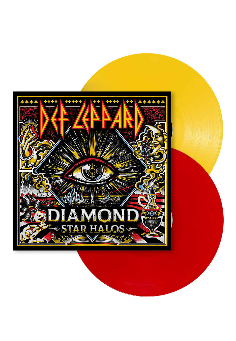 Def Leppard - Diamond Star Halos Red / Yellow - Colored 2 Vinyl | Neutral-Image