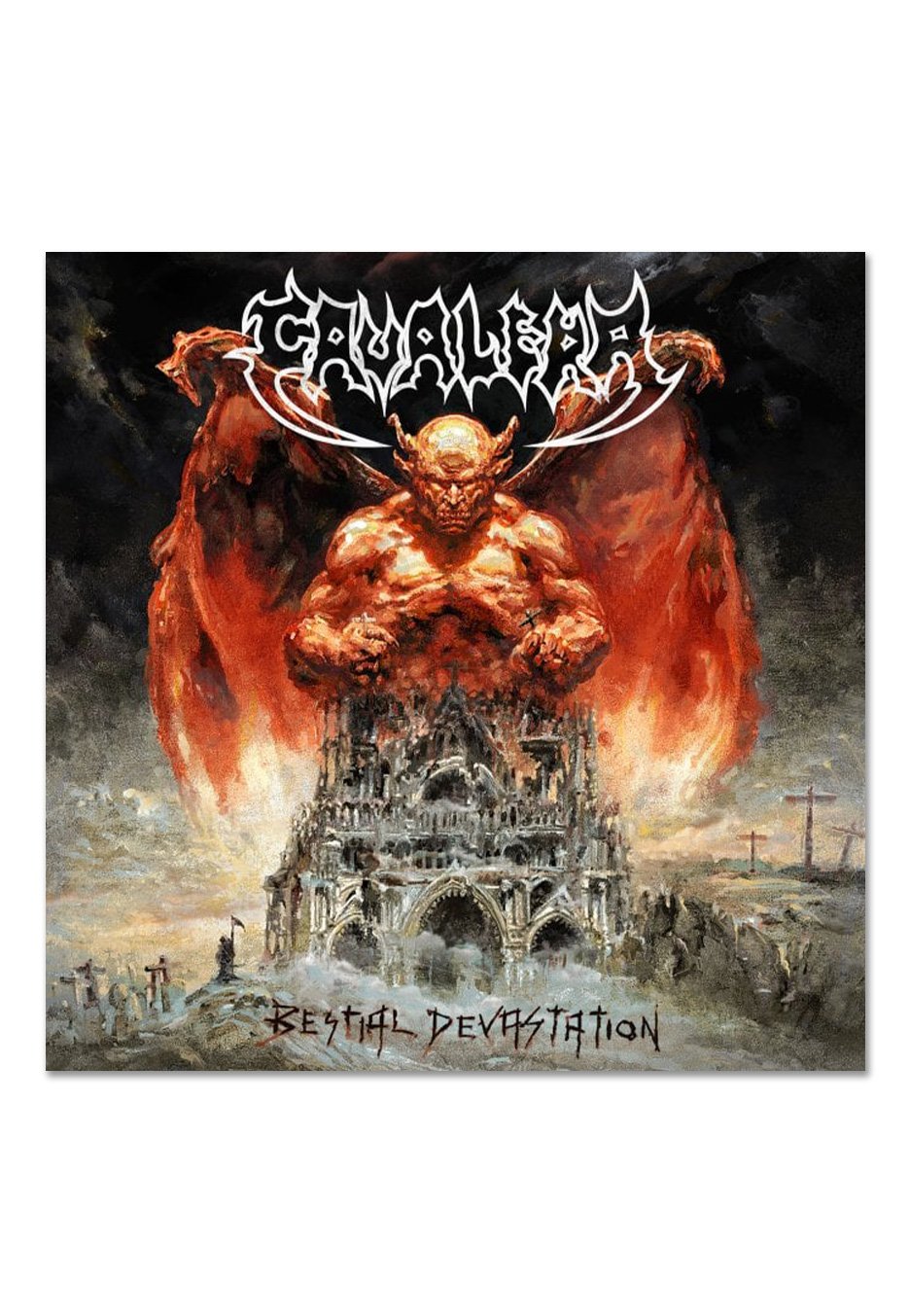 Cavalera - Bestial Devastation Ltd. White/Black Corona - Colored Vinyl  | Neutral-Image