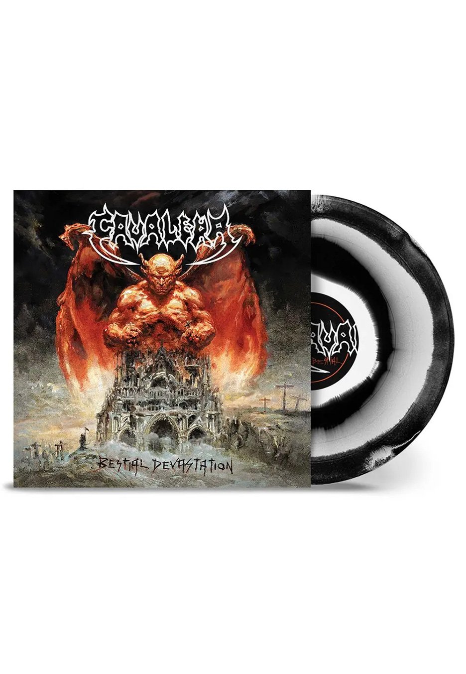 Cavalera - Bestial Devastation Ltd. White/Black Corona - Colored Vinyl  | Neutral-Image