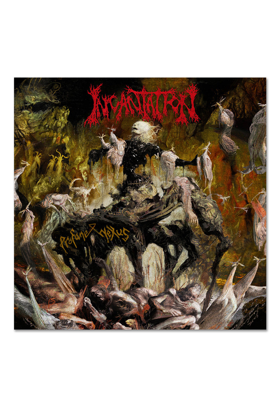 Incantation - Profane Nexus Swamp Green w/ Red/White/Black - Splattered Vinyl | Neutral-Image