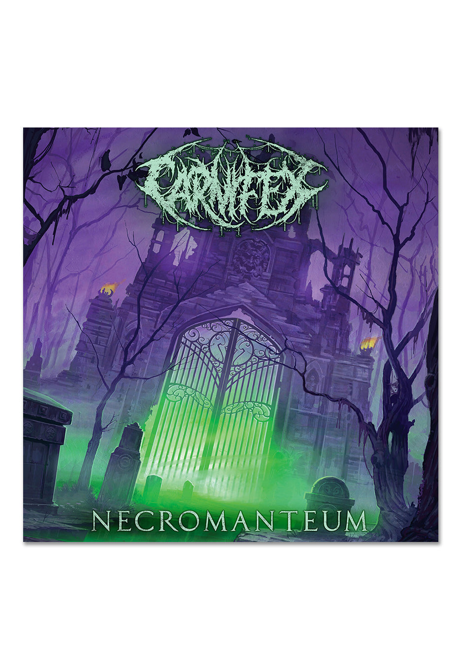 Carnifex - Necromanteum Ltd. Neon Green w/ Purple - Splattered Vinyl | Neutral-Image