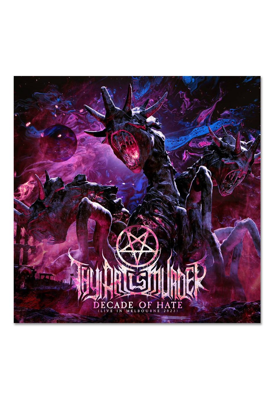 Thy Art Is Murder - Decade Of Hate (Live In Melbourne 2023) Ltd. Purple w/ Blue & Pink - Splattered 2 Vinyl | Neutral-Image