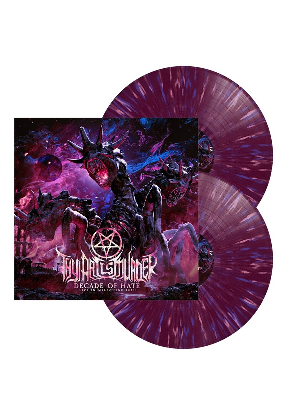 Thy Art Is Murder - Decade Of Hate (Live In Melbourne 2023) Ltd. Purple w/ Blue & Pink - Splattered 2 Vinyl | Neutral-Image