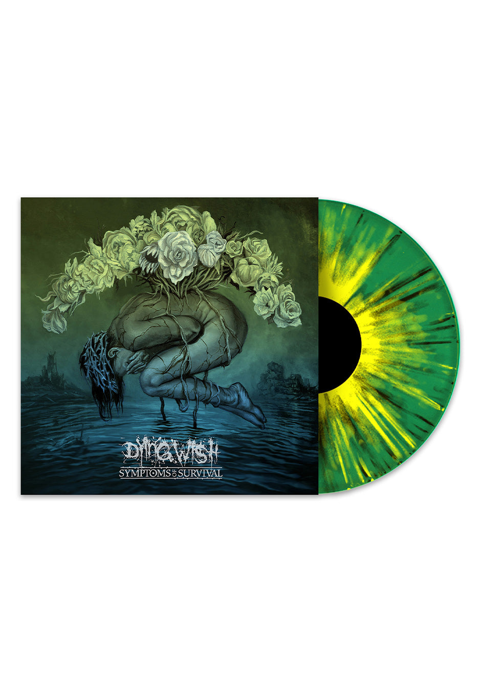 Dying Wish - Symptoms Of Survival Ltd. Green w/ Black/Yellow  - Splattered Vinyl | Neutral-Image