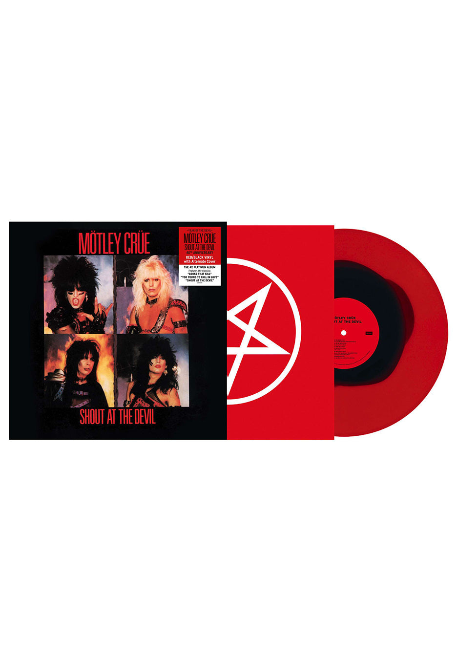 Mötley Crüe - Shout At The Devil (40th Anniversary) Ltd. Black in Ruby - Colored Vinyl  | Neutral-Image