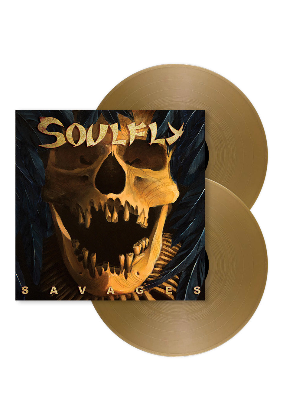 Soulfly - Savages (10th Anniversary) Ltd. Gold - Colored 2 Vinyl | Neutral-Image