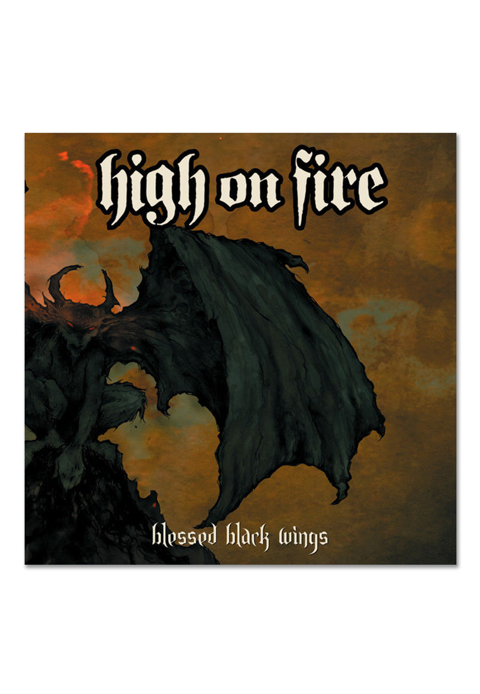 High On Fire - Blessed Black Wings Aqua Blue/Halloween Orange Galaxy - Colored 2 Vinyl | Neutral-Image