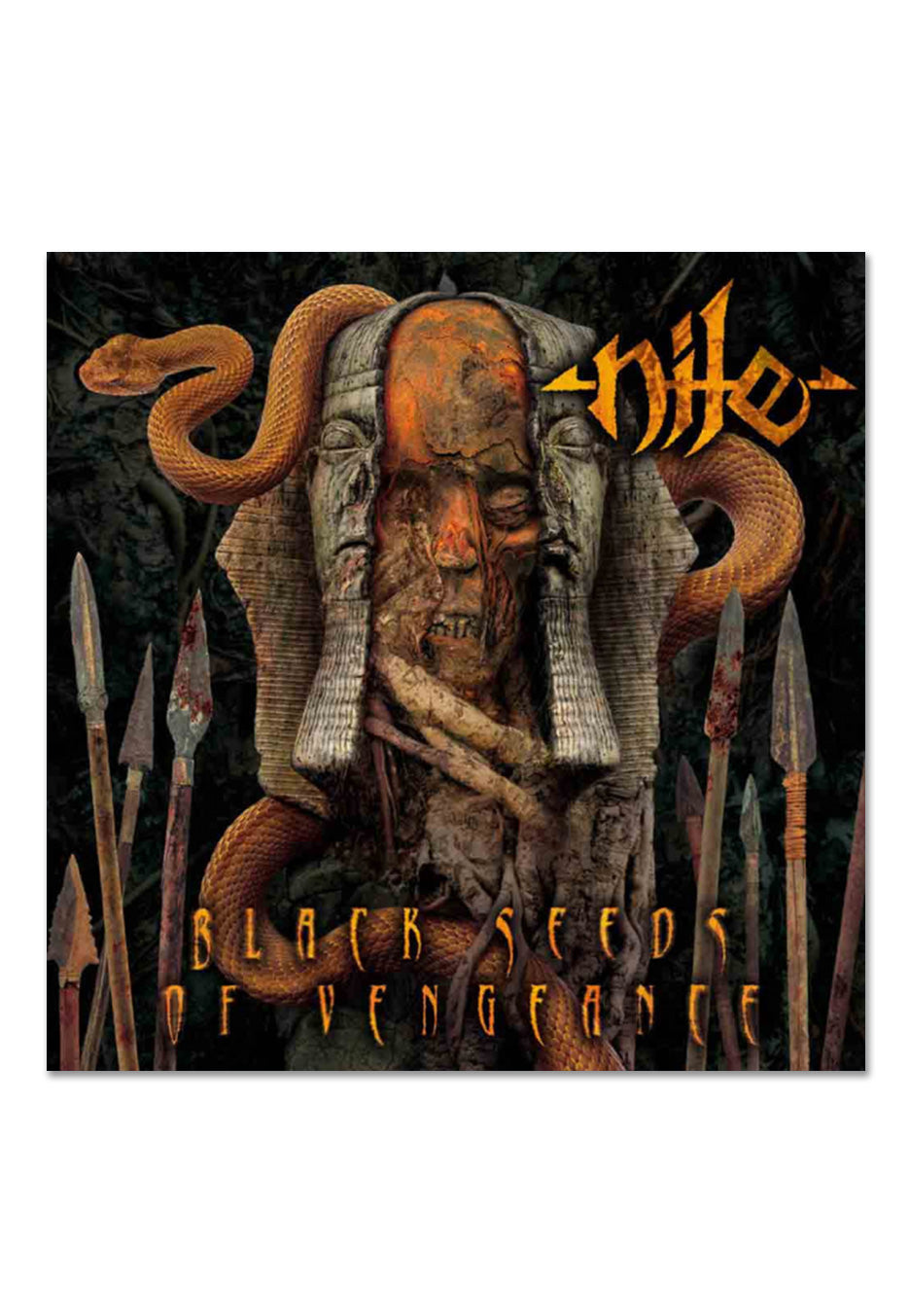 Nile - Black Seeds Of Vengeance Orange Krush/Black Ice Quad w/ Orange/Silver/Red - Splattered Vinyl | Neutral-Image