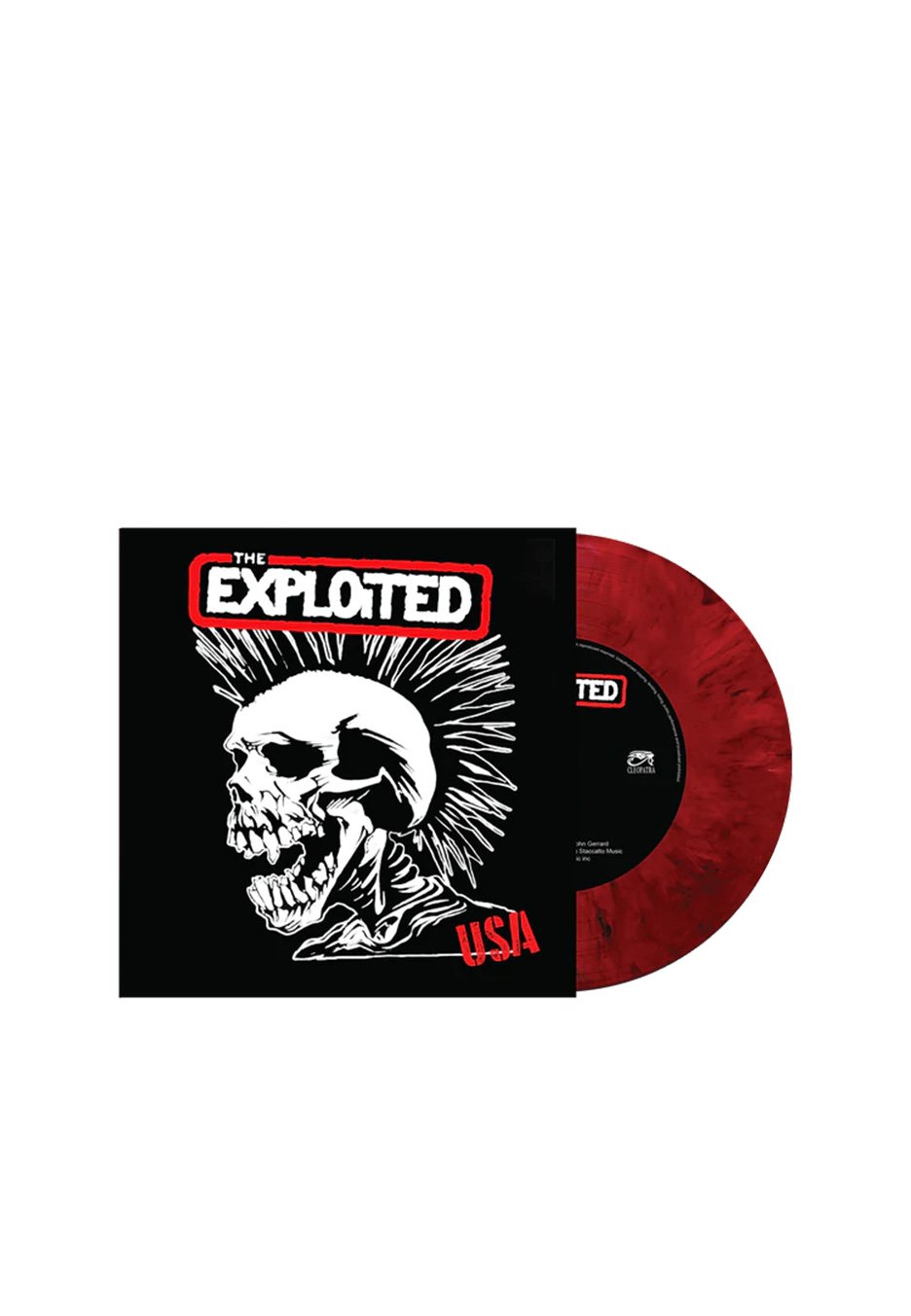 The Exploited - USA Ltd. Red - Marbled 7 Inch | Neutral-Image