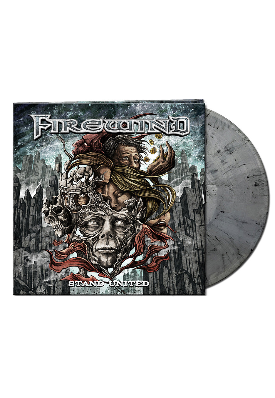 Firewind - Stand United Ltd. Silver/White/Black - Marbled Vinyl | Neutral-Image