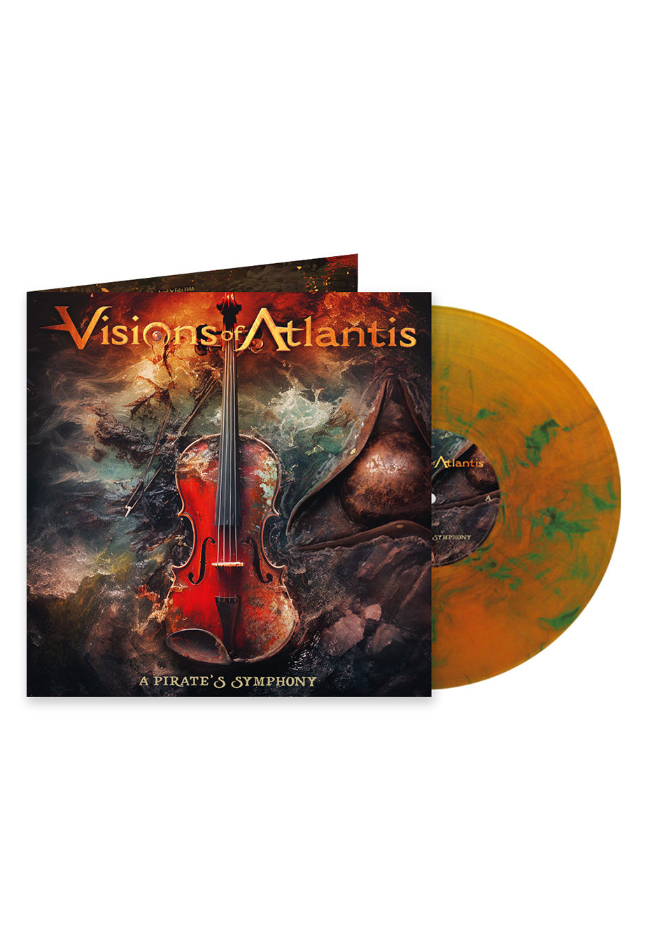 Visions Of Atlantis - A Pirate's Symphony Ltd. Orange/Green - Marbled Vinyl | Neutral-Image