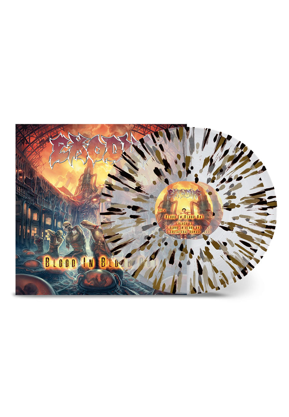 Exodus - Blood In Blood Out (10th Anniversary) Ltd. Clear w/ Gold/Black - Splattered 2 Vinyl | Neutral-Image