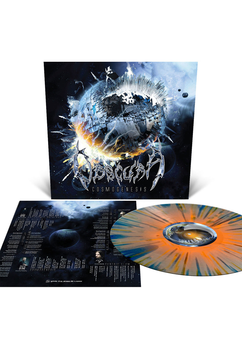 Obscura - Cosmogenesis Halloween Orange w/ Silver/Blue - Splattered Vinyl | Neutral-Image