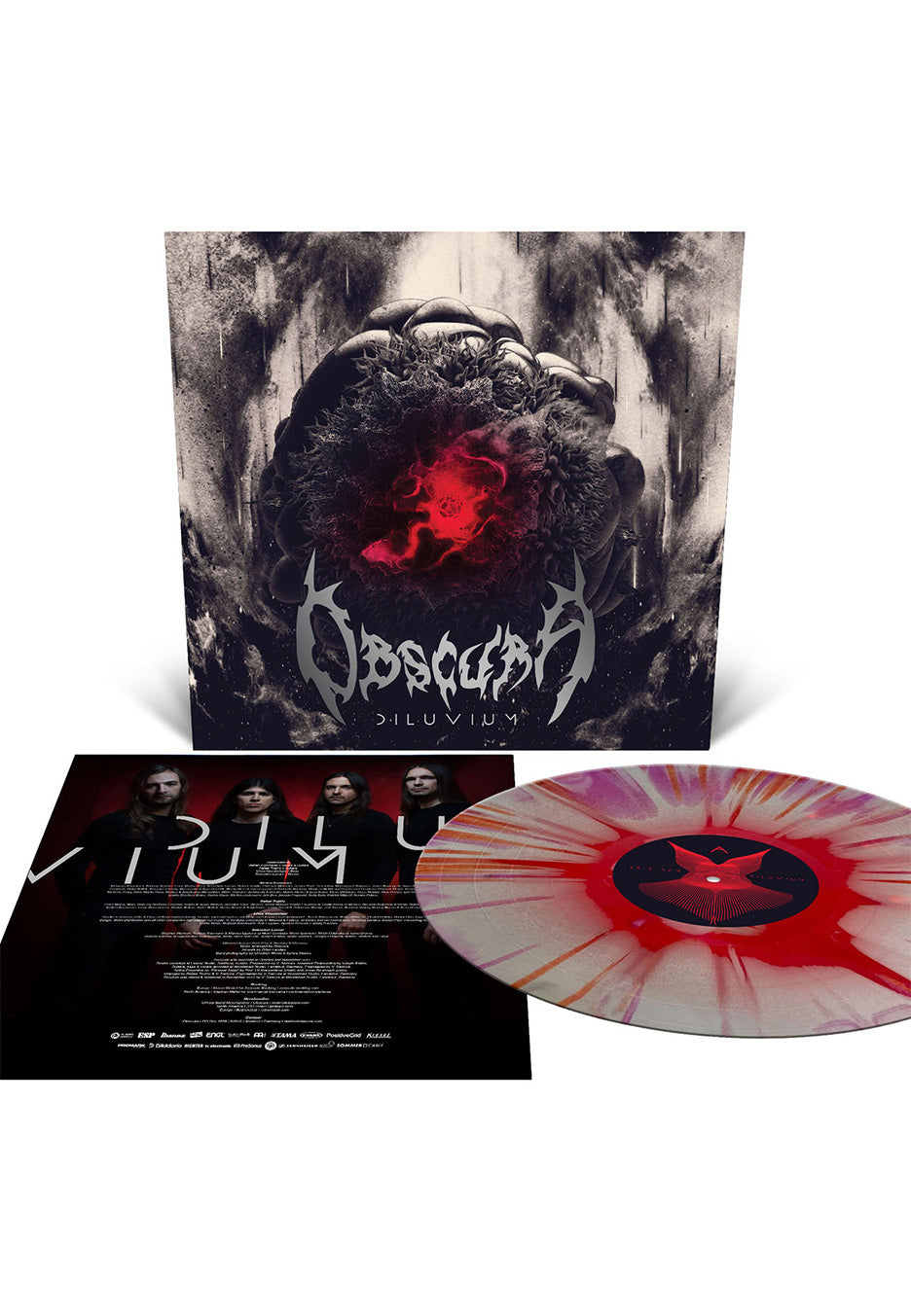 Obscura - Diluvium Silver w/ Red and Purple - Splattered Vinyl | Neutral-Image