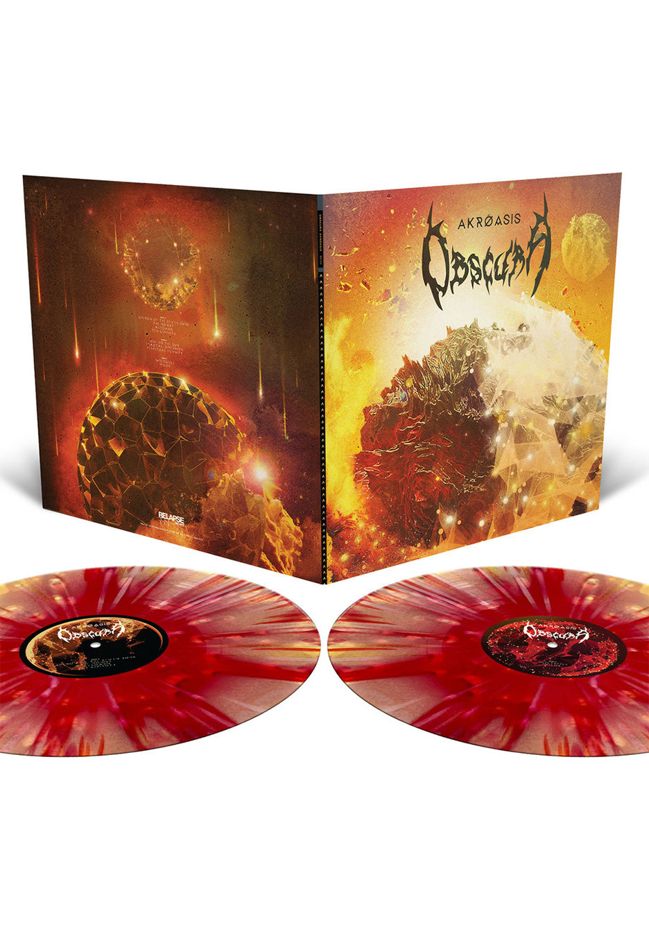 Obscura - Akroasis Red/Yellow/Bone - Splattered 2 Vinyl | Neutral-Image