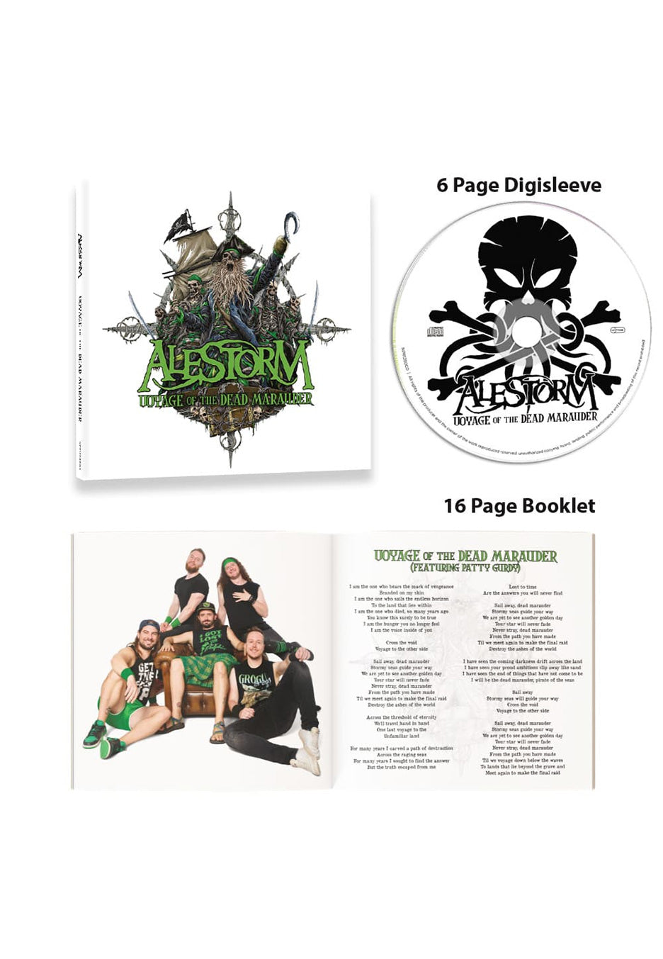 Alestorm - Voyage Of The Dead Marauder - Digipak CD | Neutral-Image