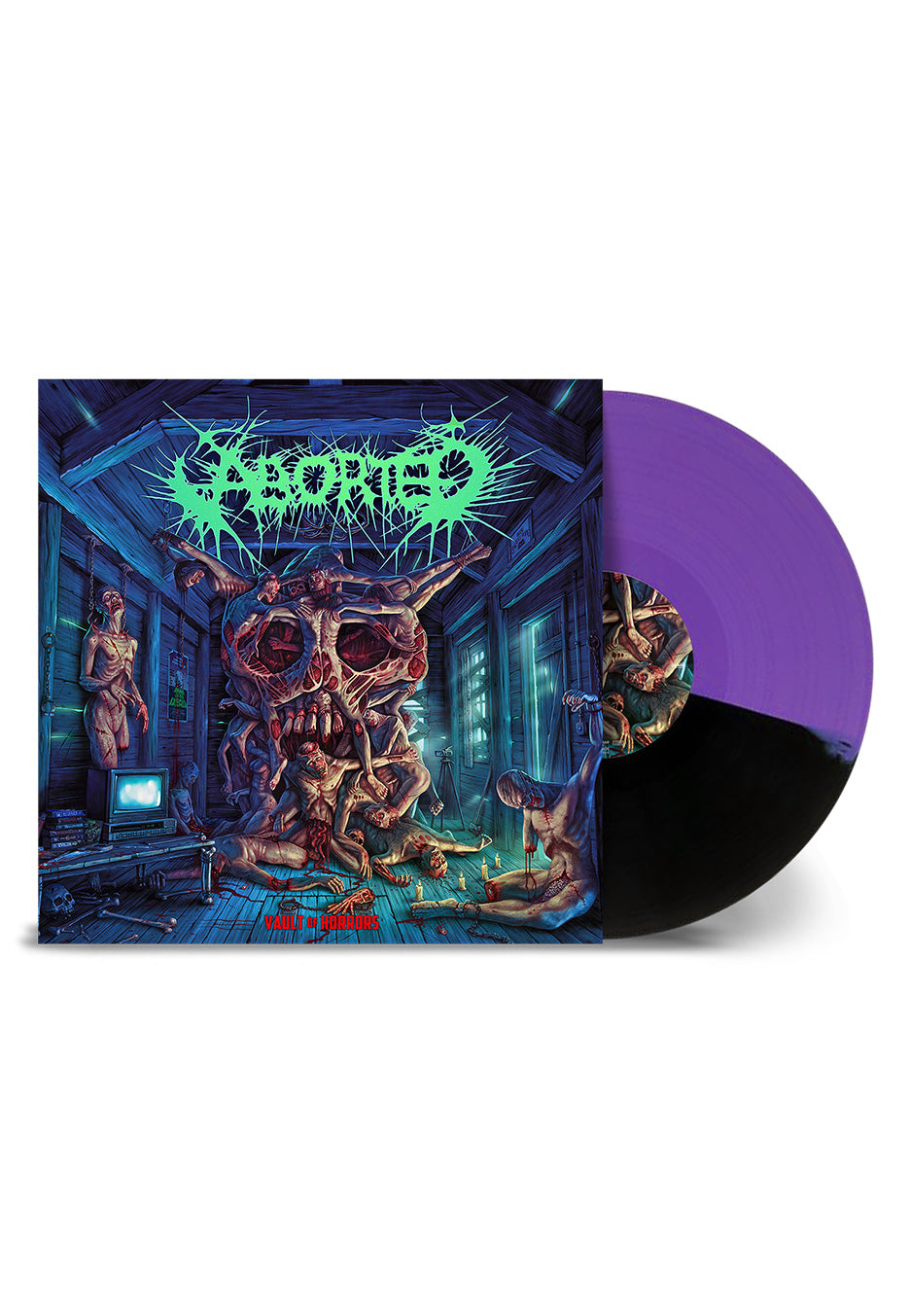 Aborted - Vault Of Horrors Purple/Black Split - Colored Vinyl | Neutral-Image