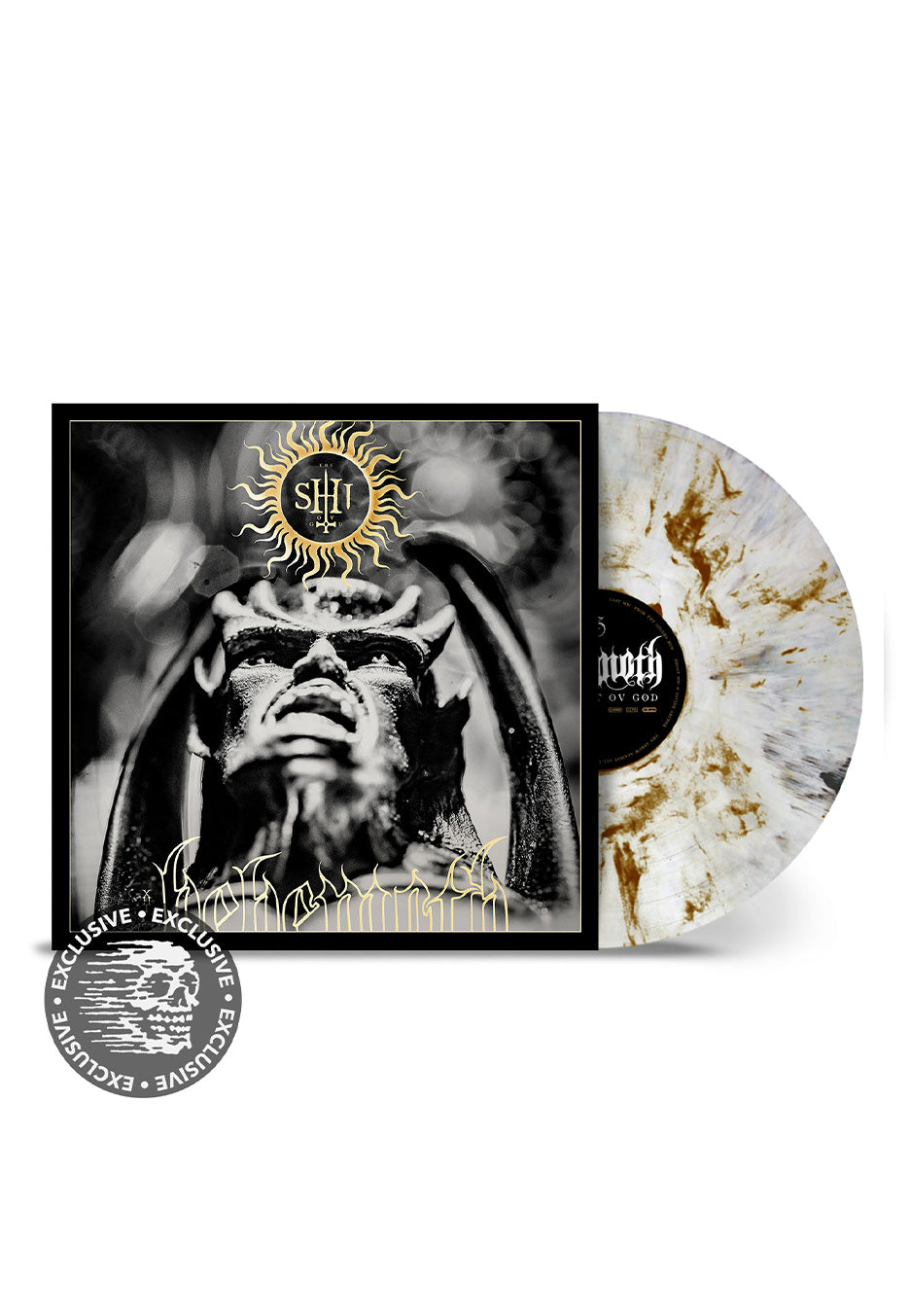 Behemoth - Shit Ov God Ltd. White/ Black/ Gold - Marbled Vinyl | Neutral-Image