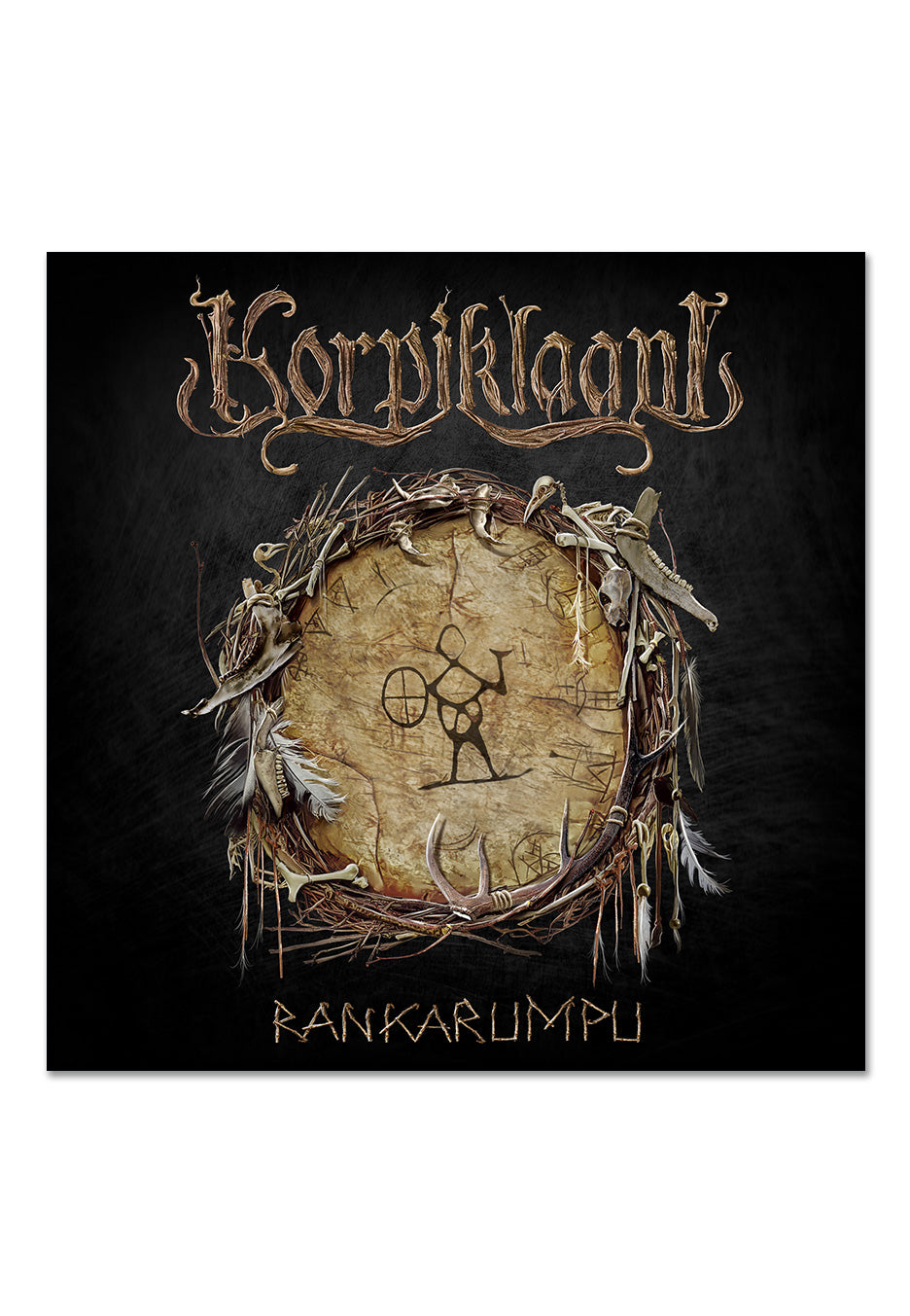 Korpiklaani - Rankarumpu Gold/Black - Splattered Vinyl | Neutral-Image