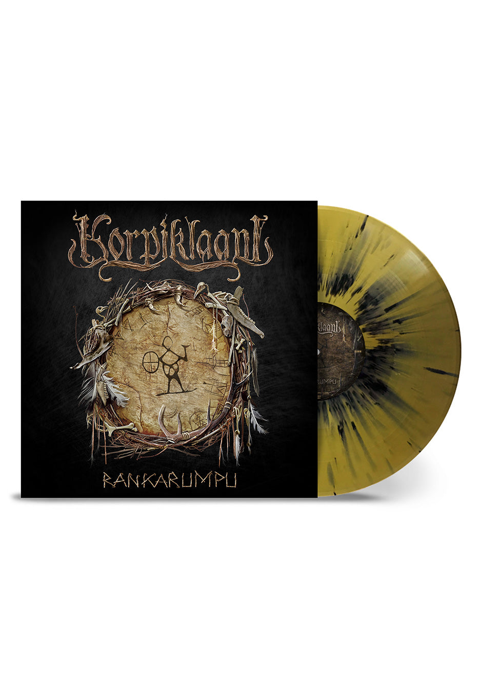 Korpiklaani - Rankarumpu Gold/Black - Splattered Vinyl | Neutral-Image