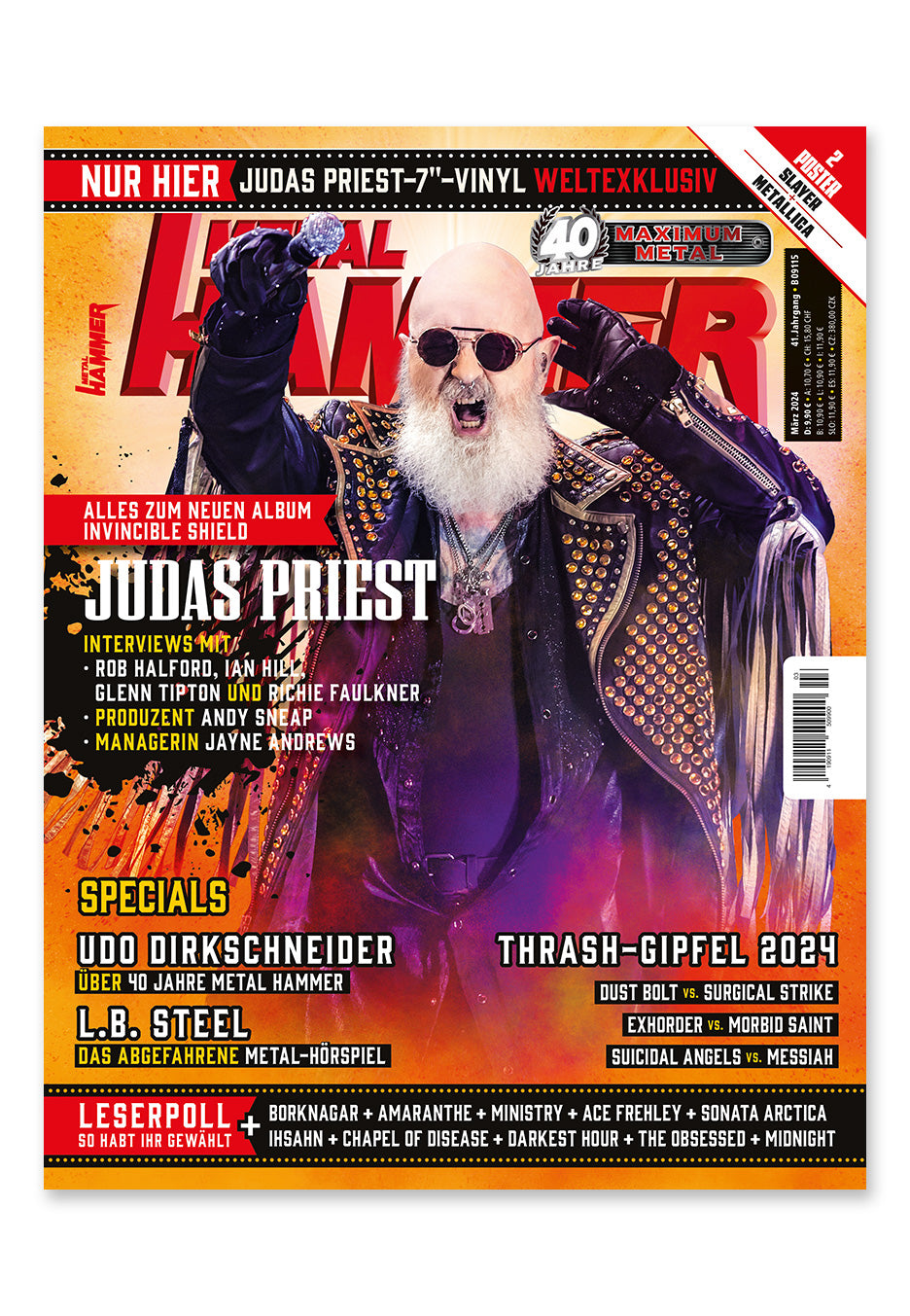 Metal Hammer - 03/2024 mit Weltexklusiver Judas Priest 7" - Magazine | Neutral-Image