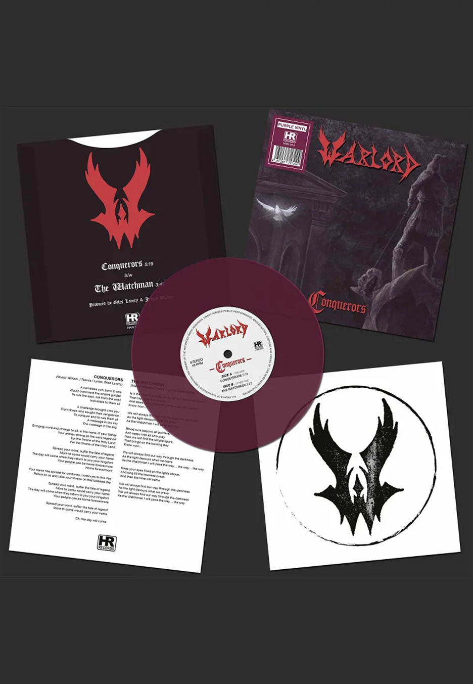 Warlord - Conquerors / The Watchman Ltd. Purple - Colored Single Vinyl | Neutral-Image