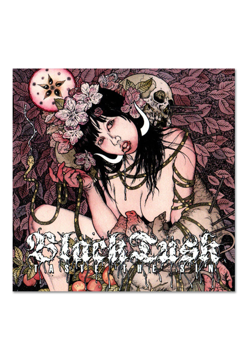 Black Tusk - Taste The Sin Ltd. Baby Pink/Violet w/ Bone White - Splattered Vinyl | Neutral-Image