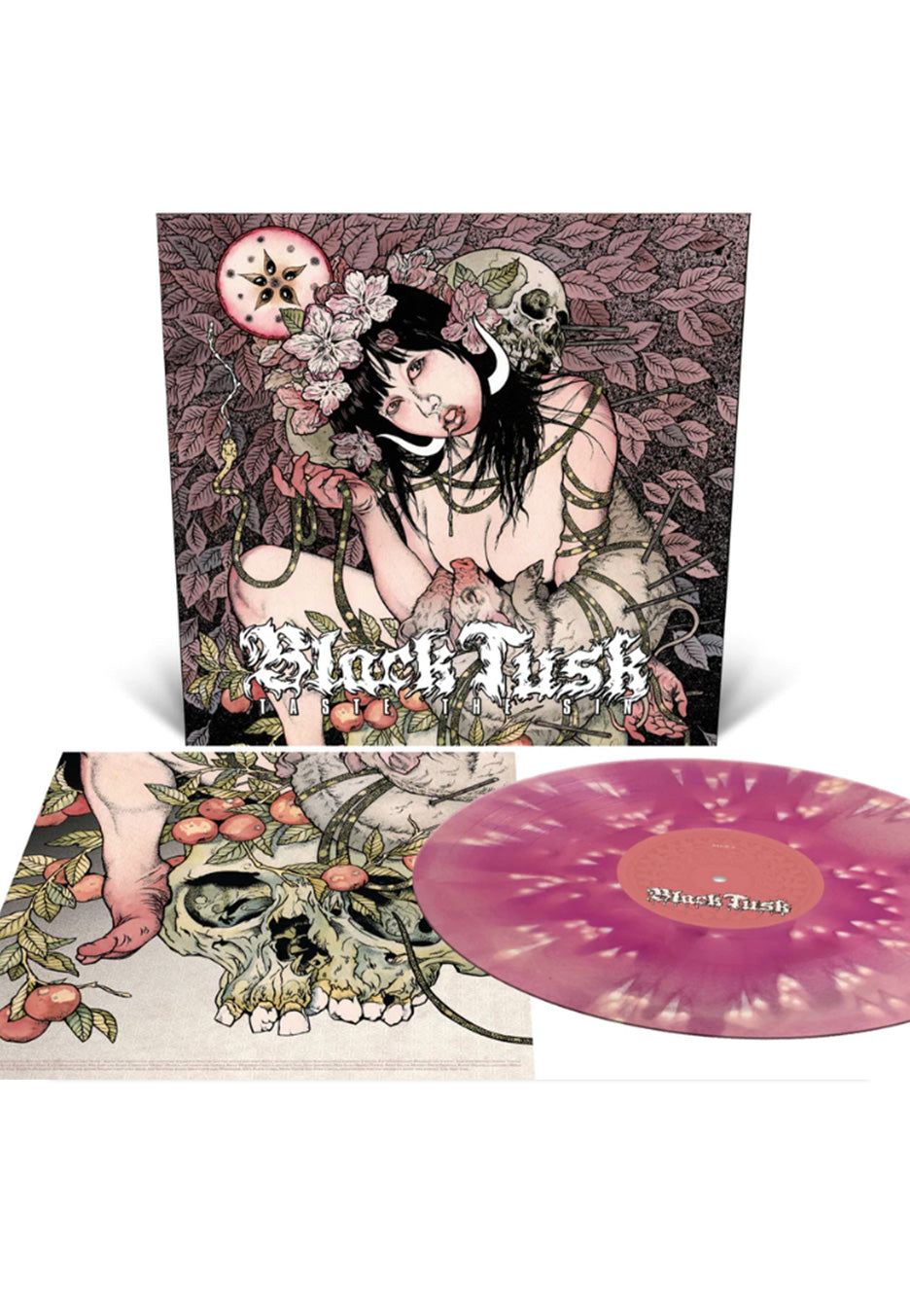 Black Tusk - Taste The Sin Ltd. Baby Pink/Violet w/ Bone White - Splattered Vinyl | Neutral-Image