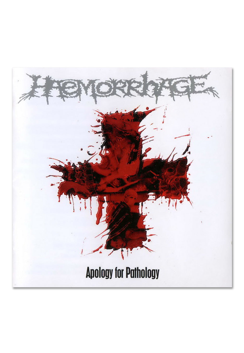 Haemorrhage - Apology For Pathology Ltd. Milky Clear w/ Black/Red/Metallic Silver - Splattered Vinyl | Neutral-Image